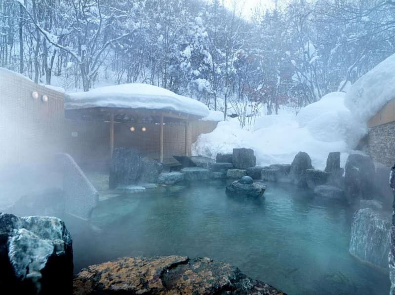 定山渓のプライベート温泉 Private onsen bath in Jozankei